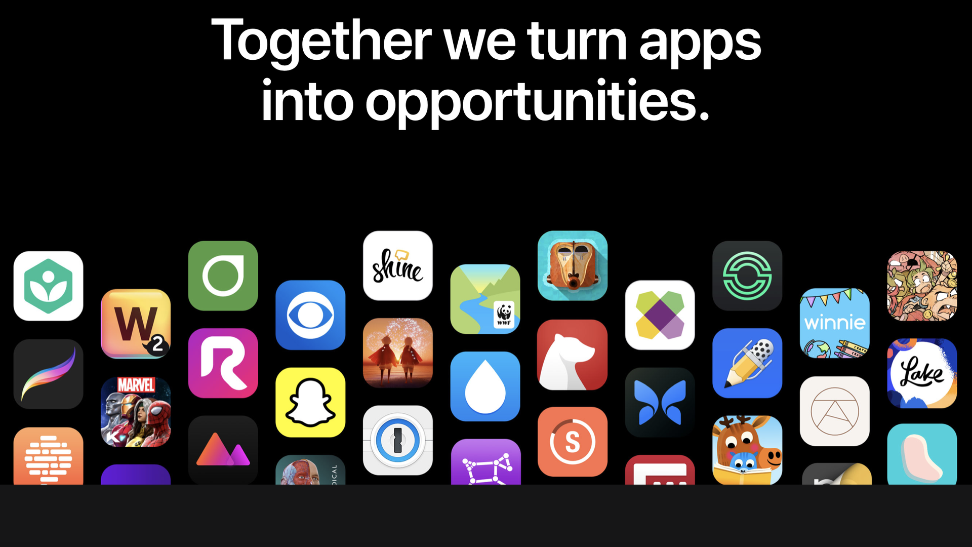 Screenshot of Apple App Store developer web site