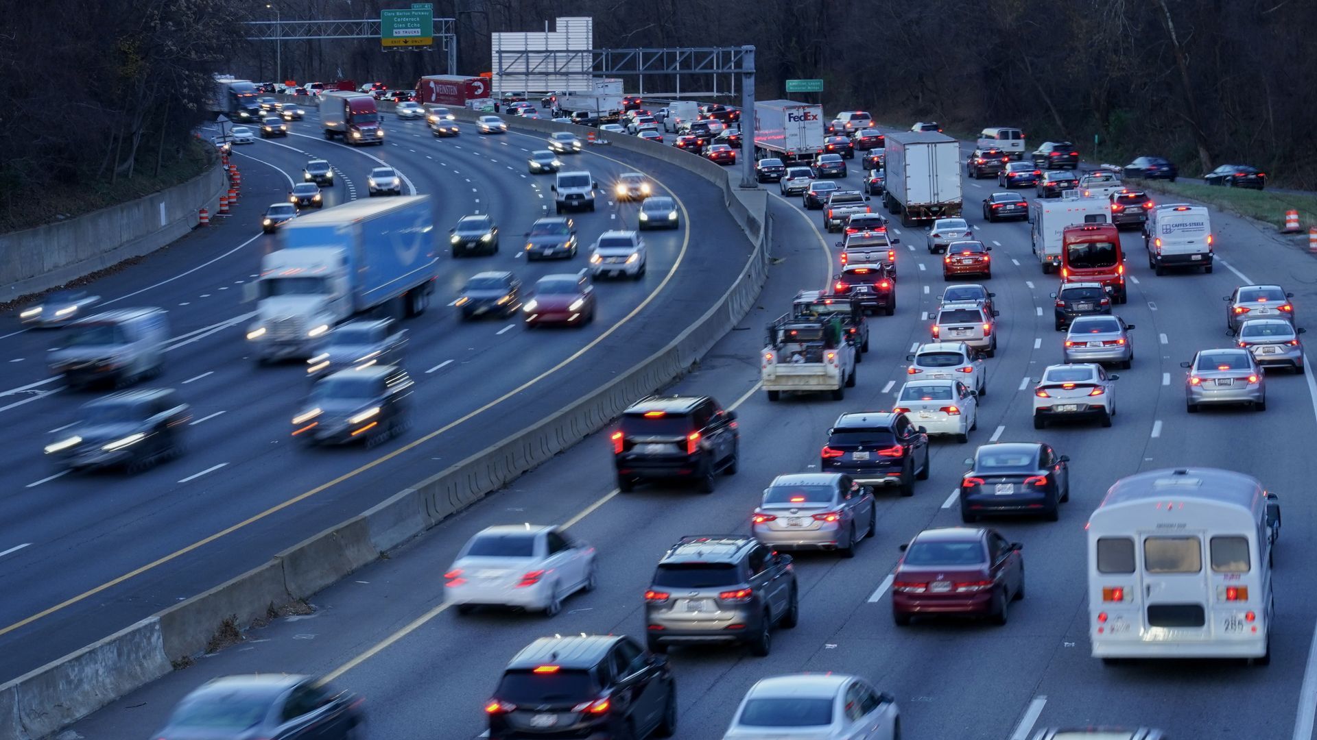 Vehicle traffic in McLean, Va.