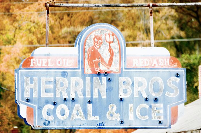 Herrin Brothers sign in NoDa