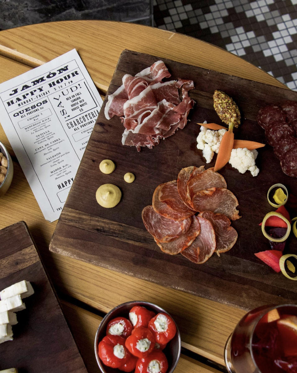 Charcuterie board at The Iberian Pig 