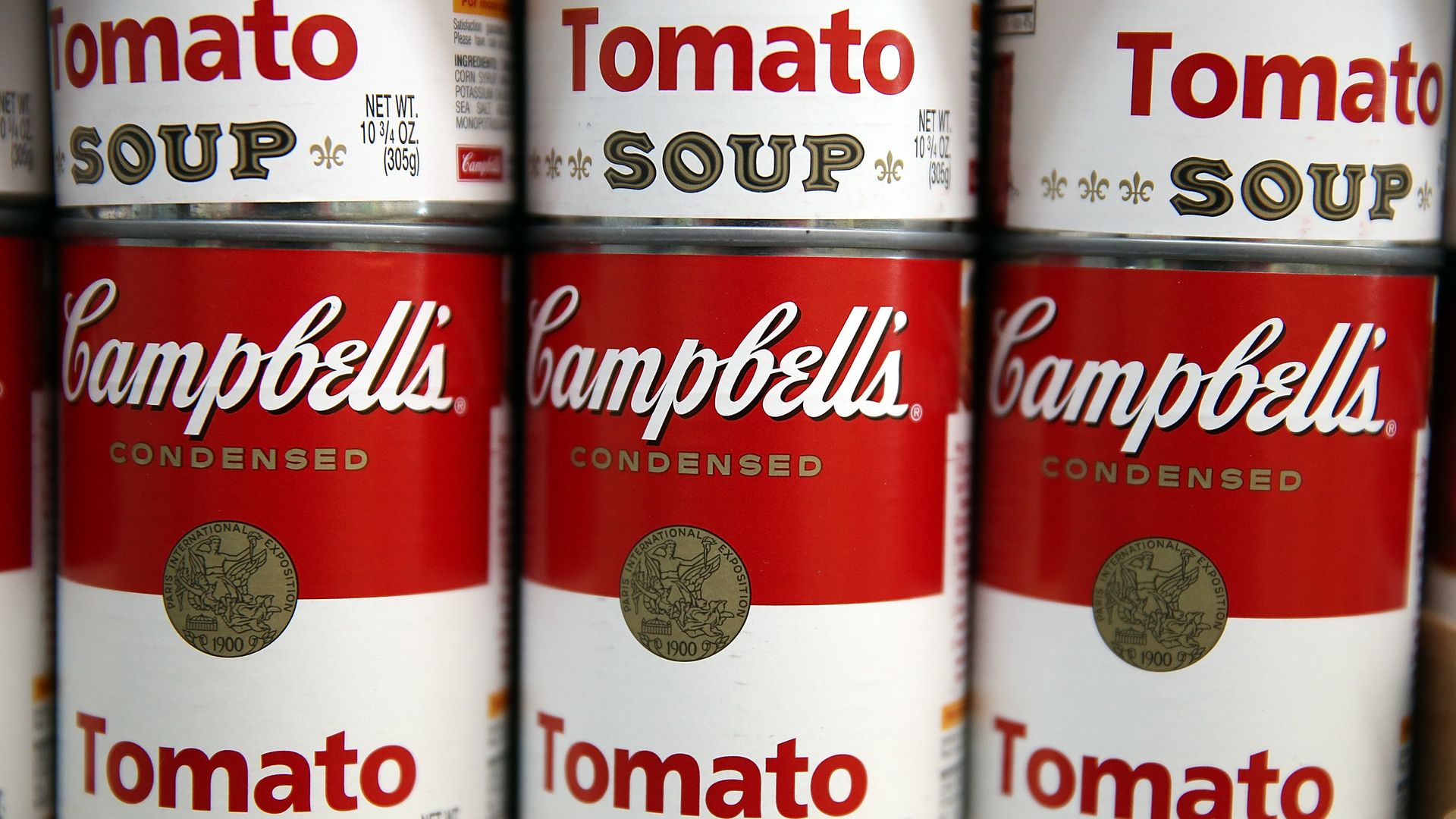 Cans of Campbell's Soup.