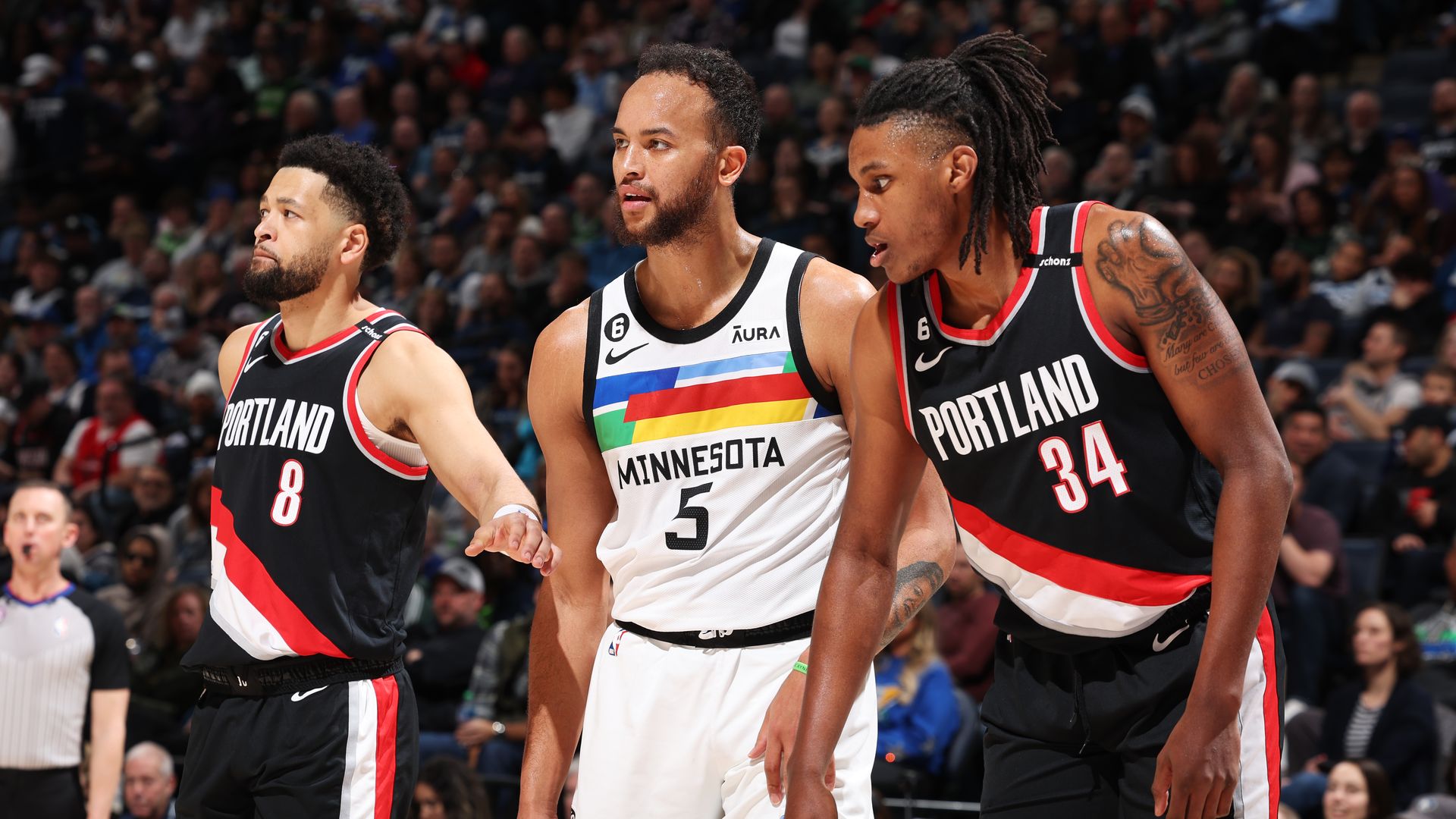 timberwolves and trail blazers