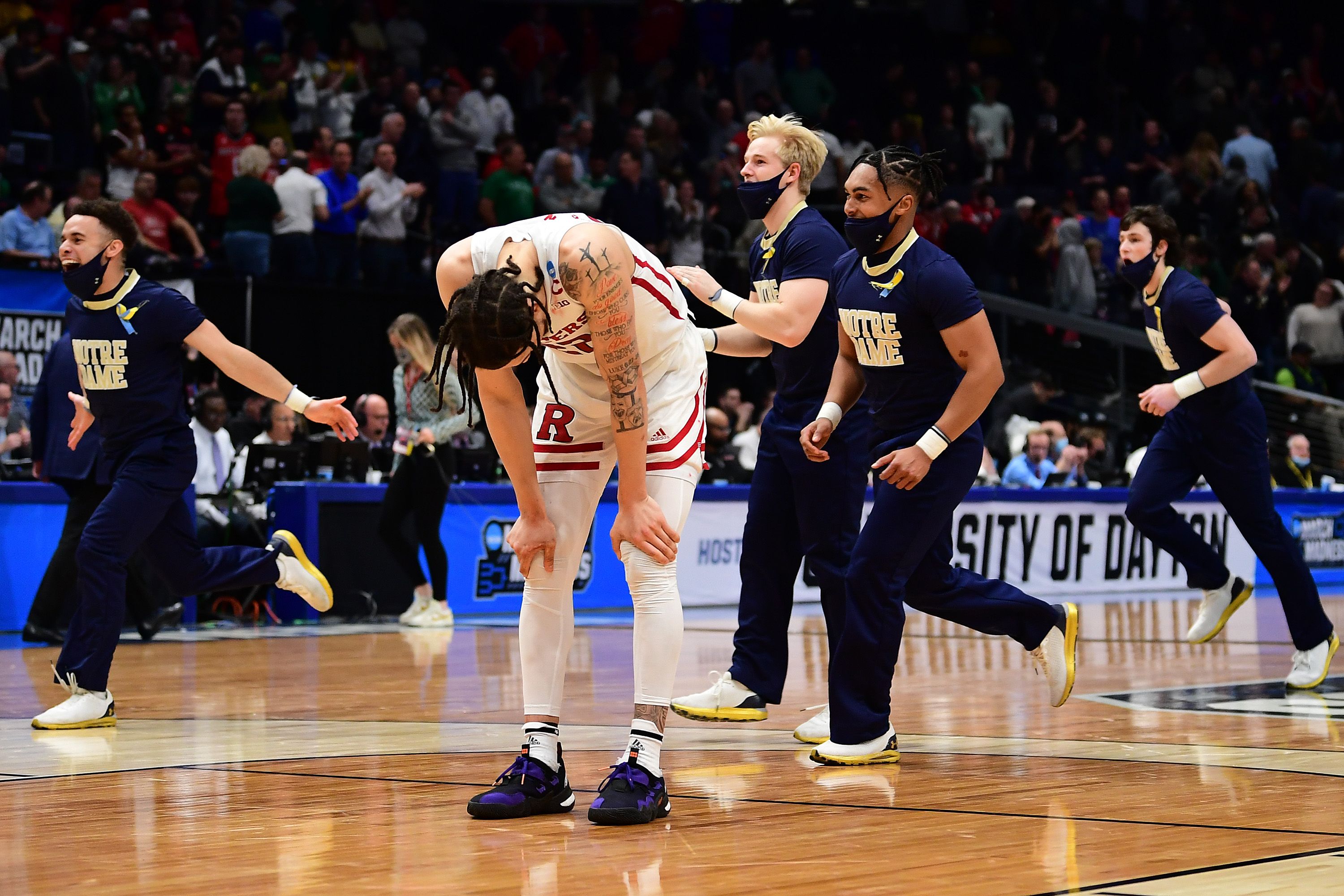 Notre Dame celebrating