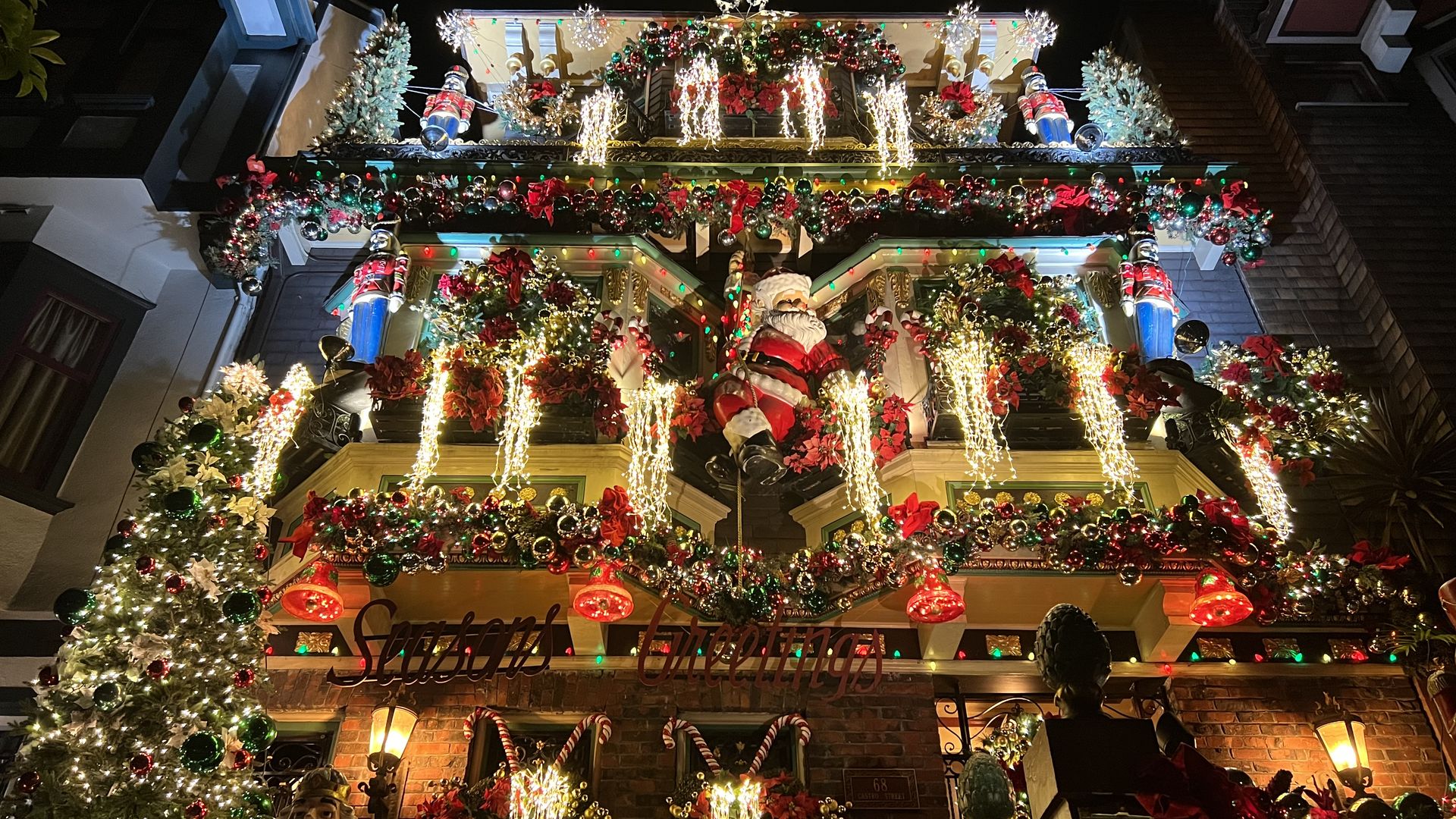 Decorated house on Castro Street 