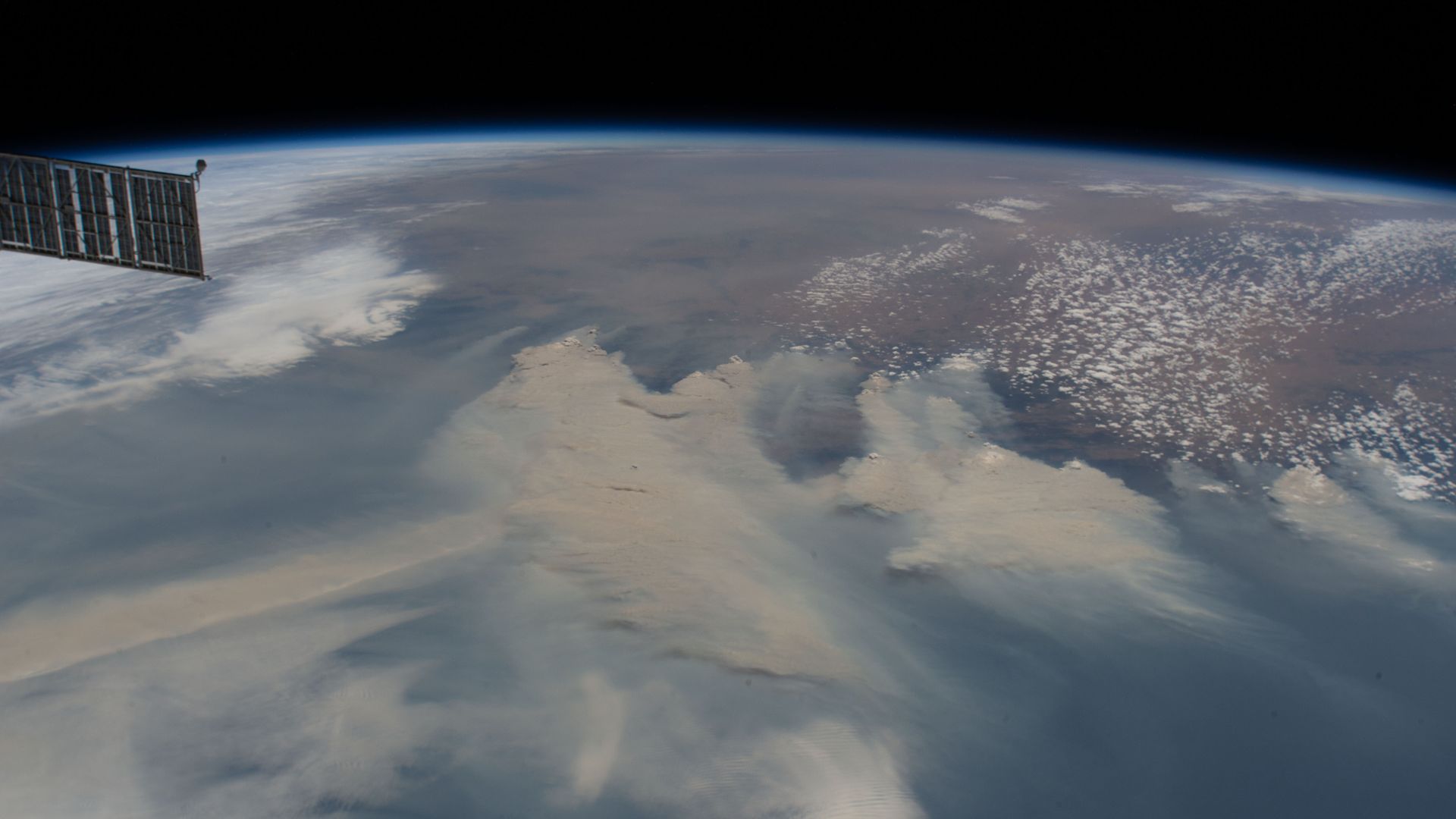 Smoke above Australia as seen from the International Space Station