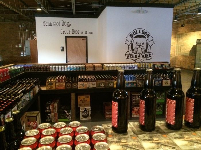 beer selection bulldog wine and beer