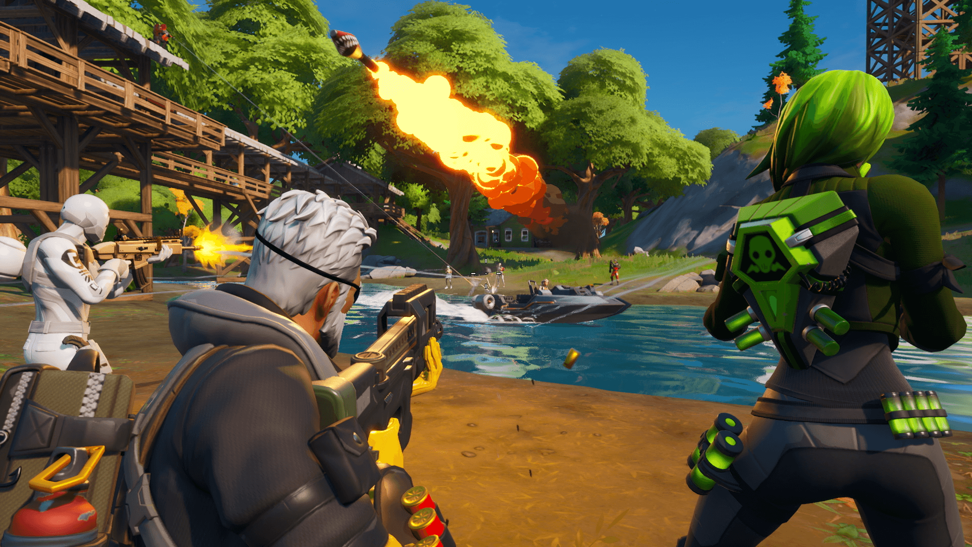 A screenshot from a Fortnite game. 