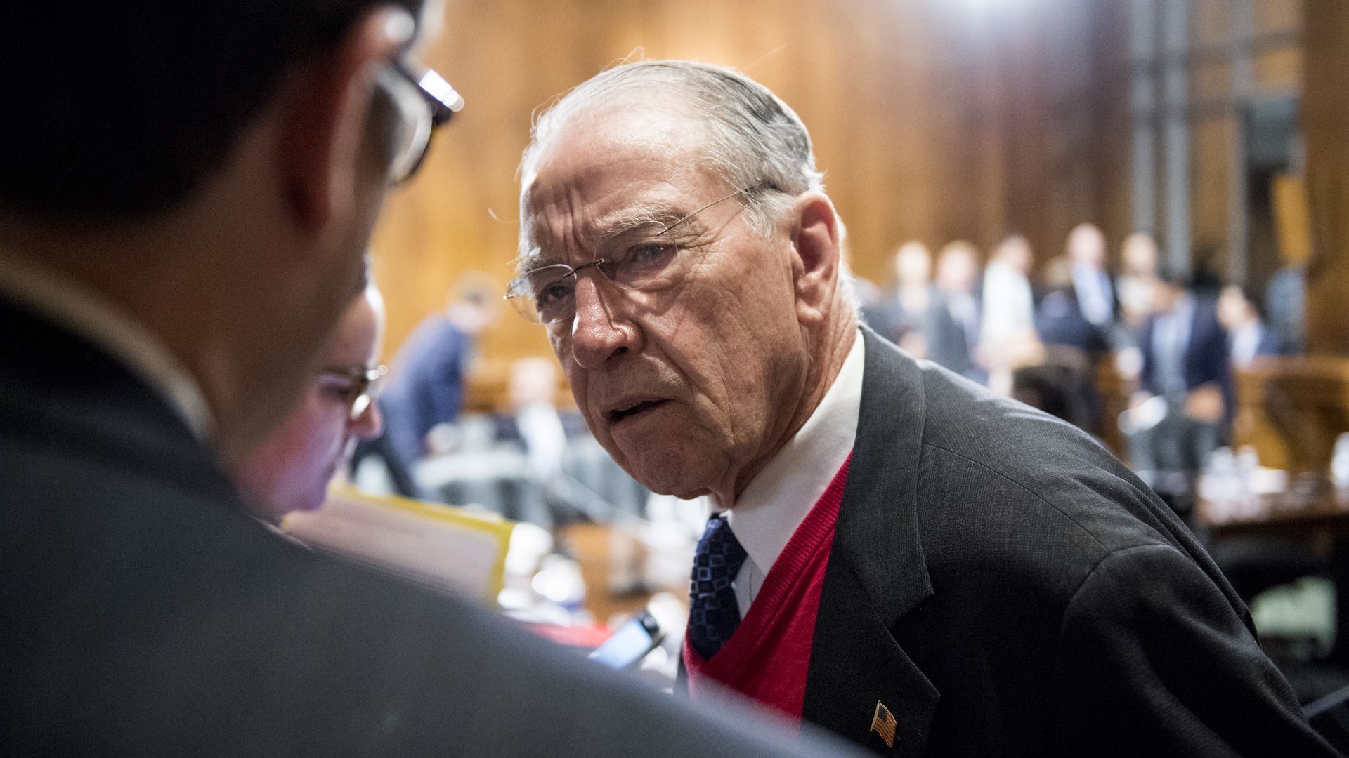 CHuck Grassley looking confused