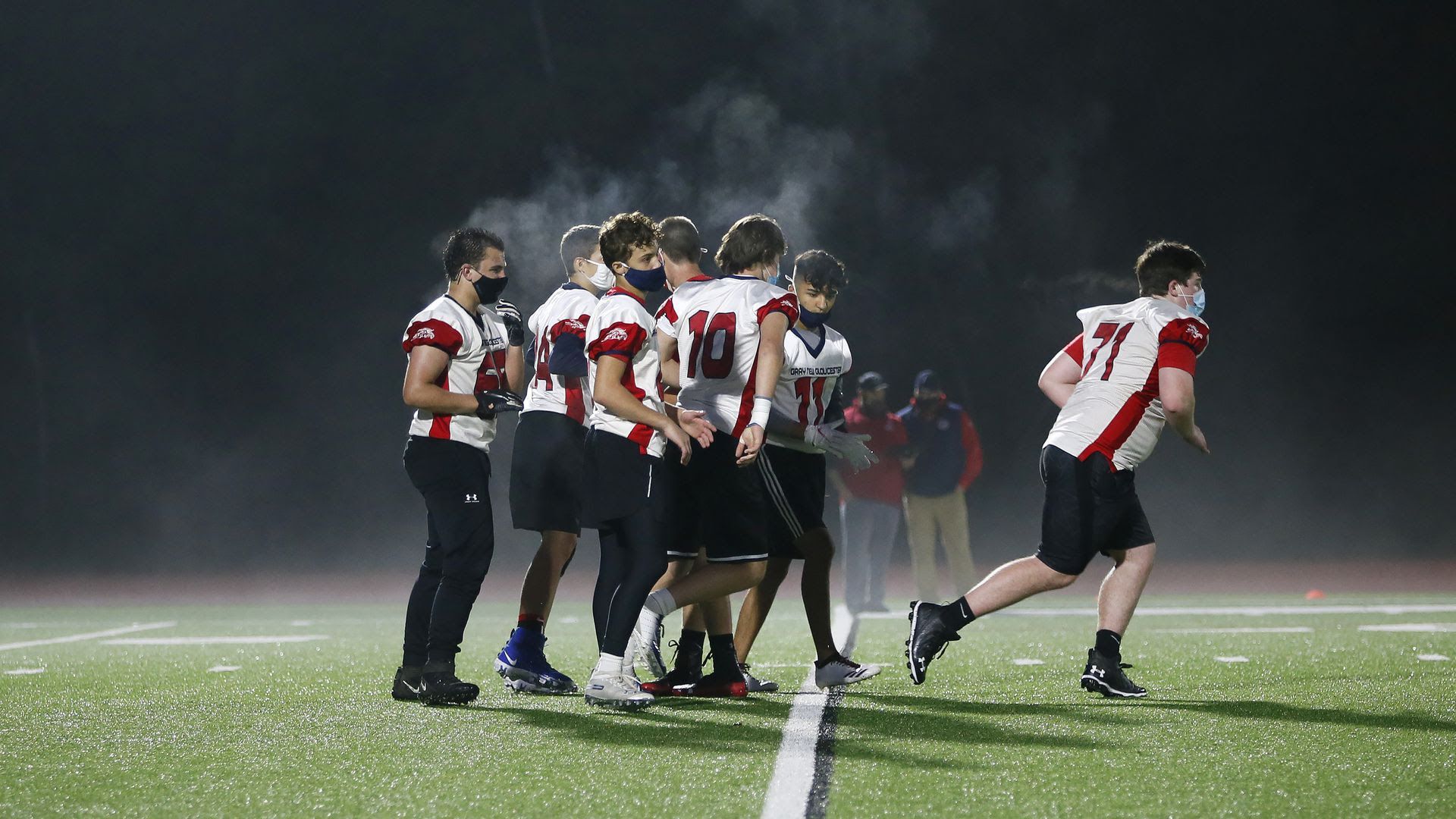 A flag football game in Maine this month. Photo: Derek Davis/Portland Press Herald via Getty Images