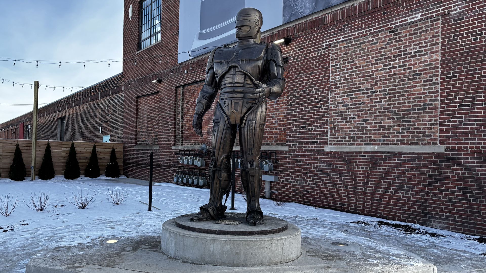 The RoboCop statue at Eastern Market.