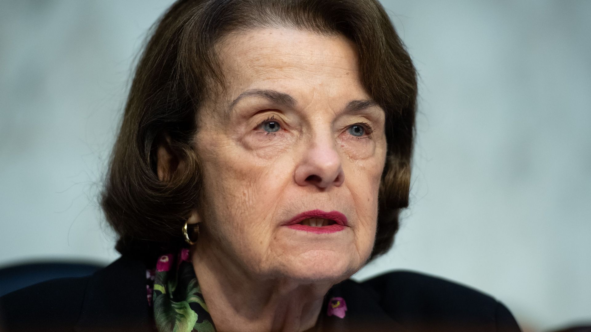 Senate Judiciary Ranking Member Dianne Feinstein, Democrat of California, speaks as Justice Department Inspector General Michael Horowitz testifies