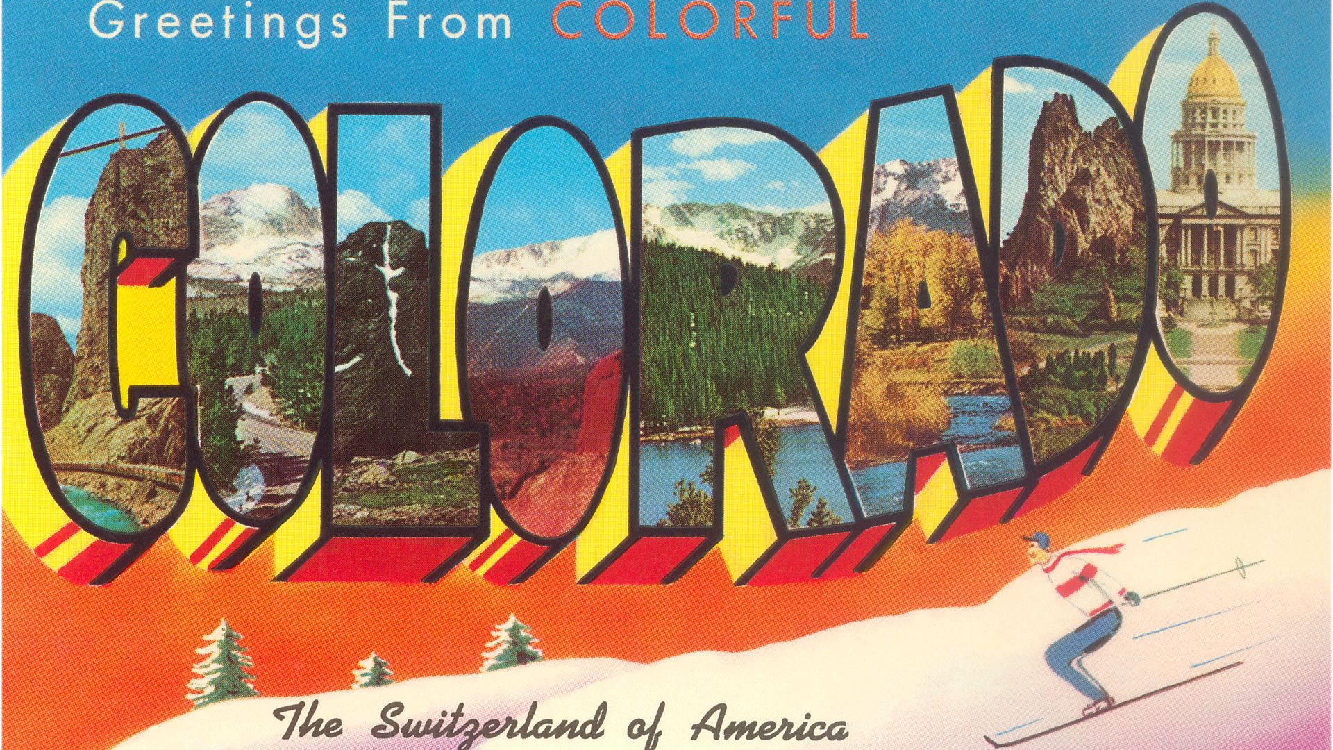 A vintage postcard from the 1950s. Photo: Found Image Holdings/Corbis via Getty Images