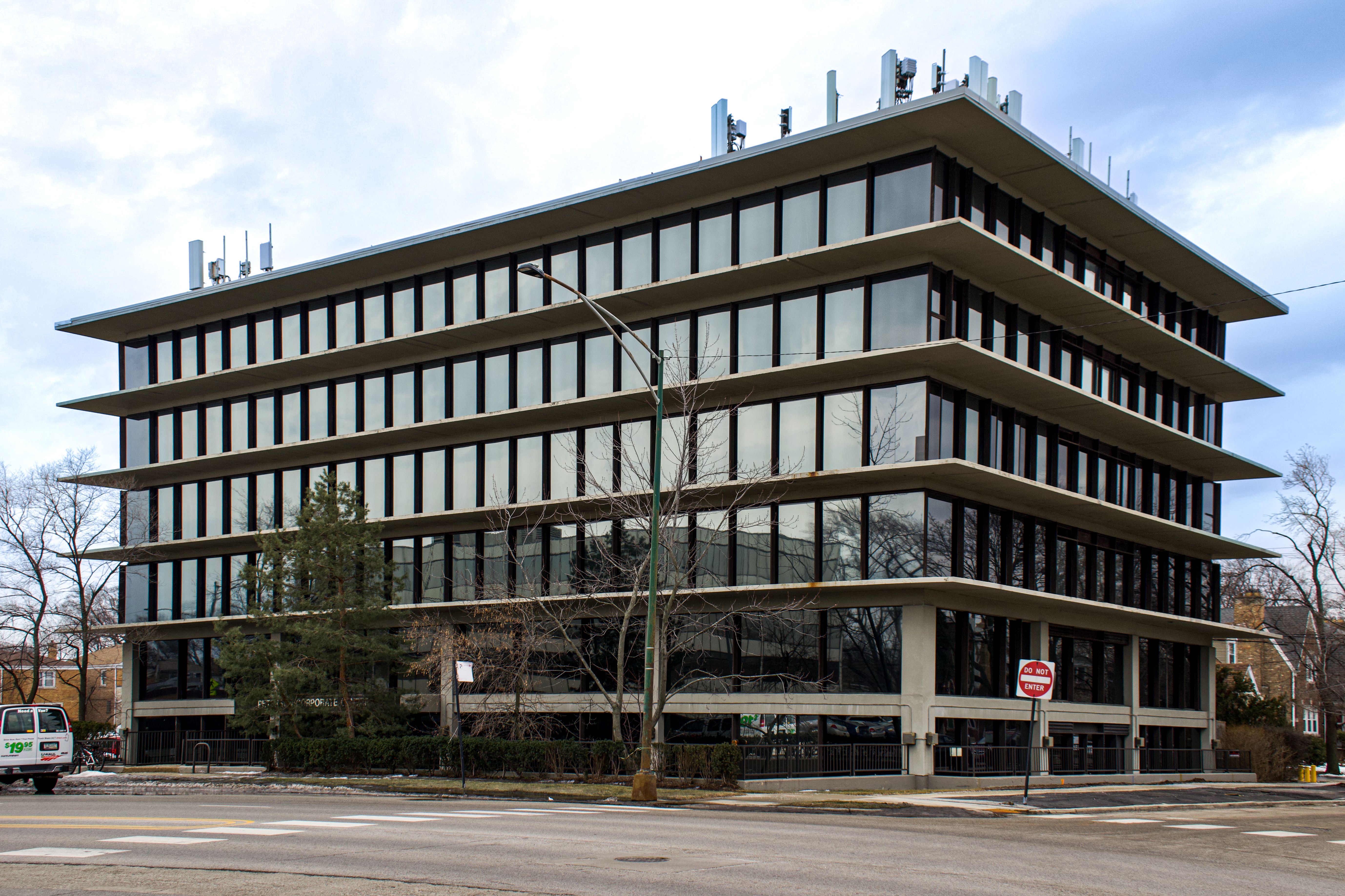 Photo of a modern building. 