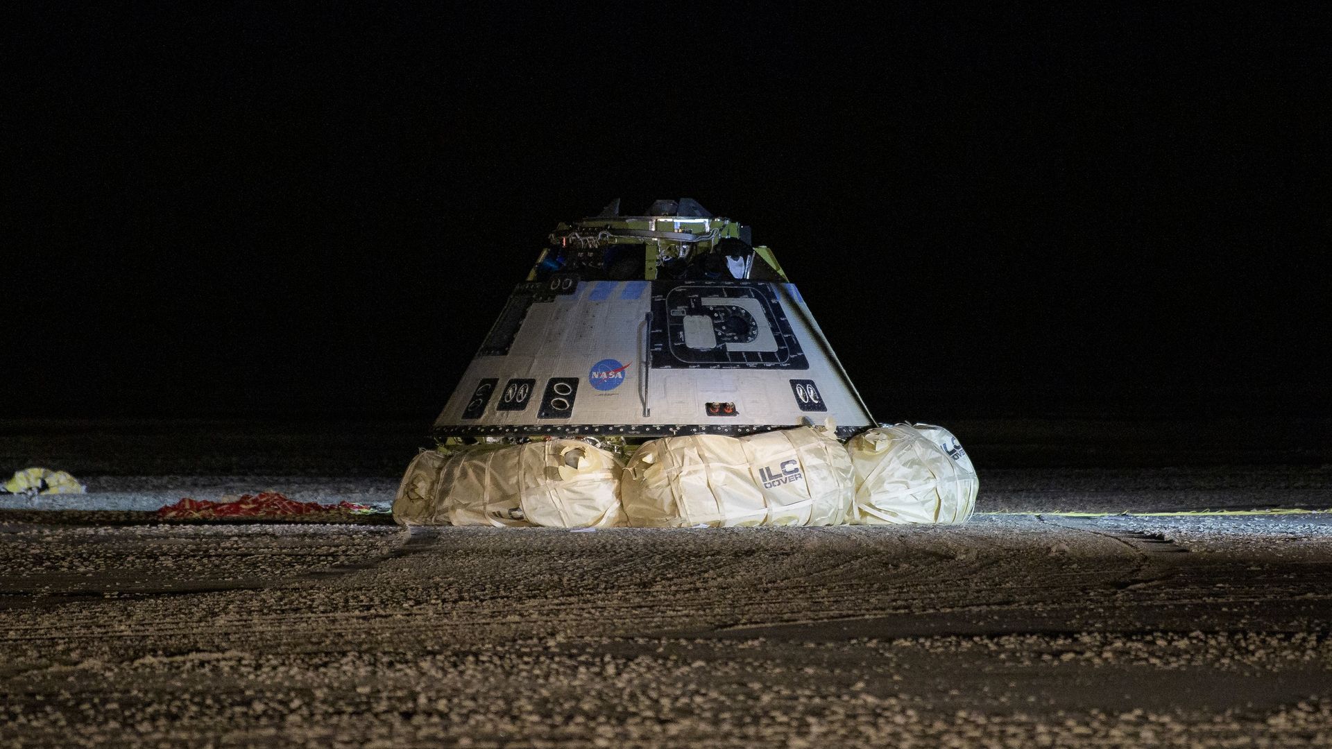 Boeing's Starliner after a troubled test flight to orbit.