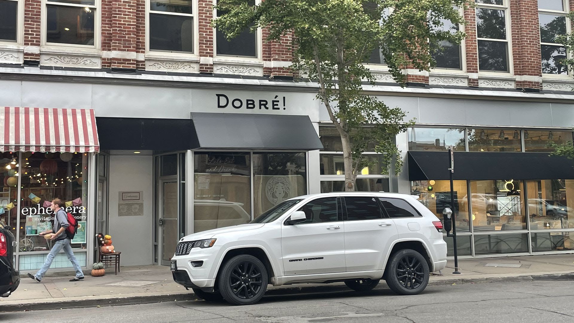 The former location of Dobre at 503 E Locust St. in Des Moines.