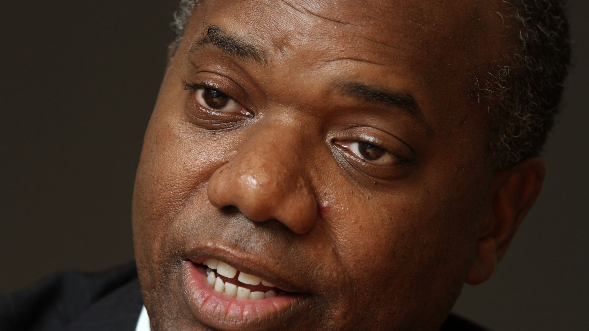 A closeup of Jerry Blackwell 