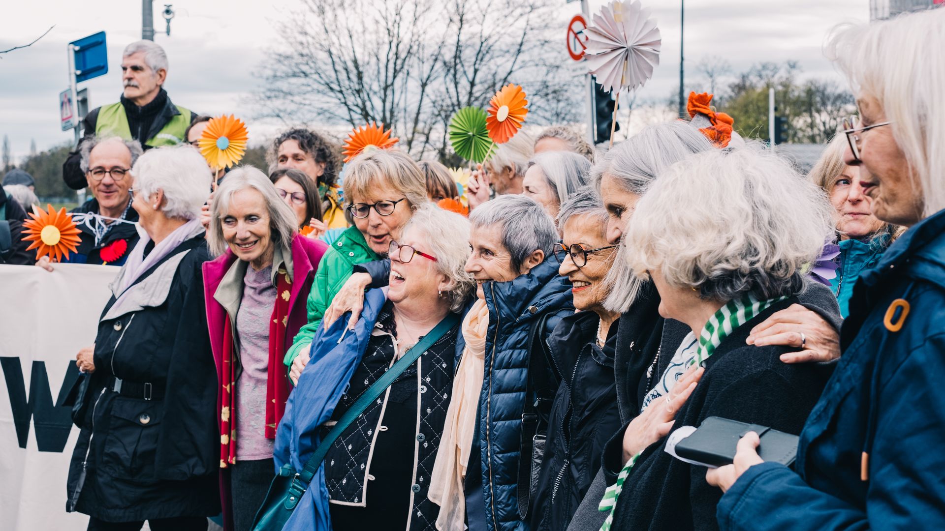 KlimaSeniorinnen members in Strasbourg, France, on March 2023.