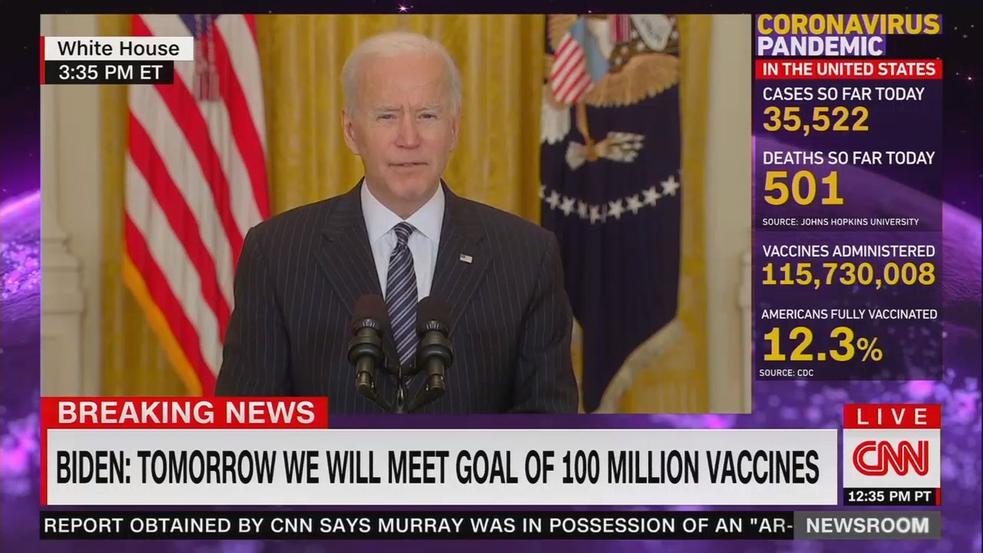 Biden Beats His Vaccine Goal With 100 Millionth Dose