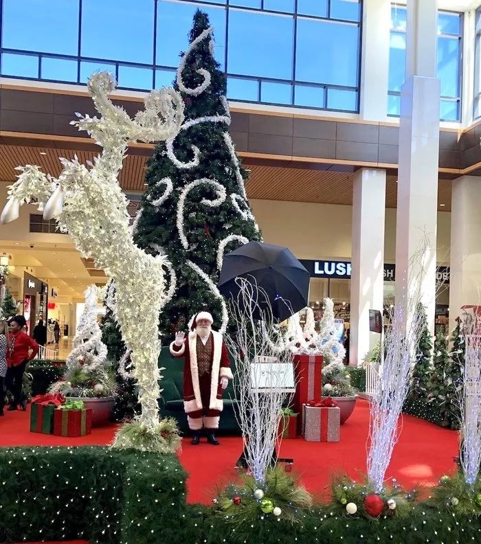 santa at the mall