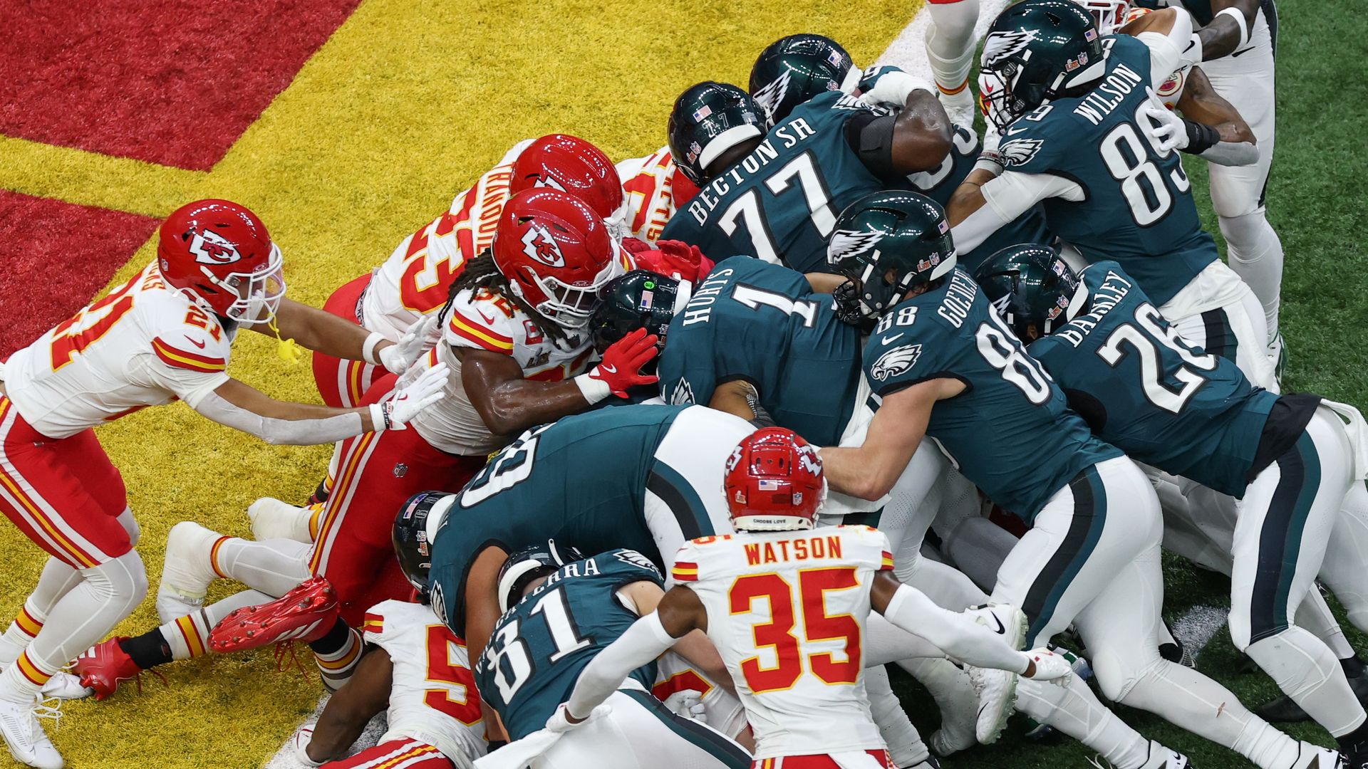 The Eagles signature "Tush Push."