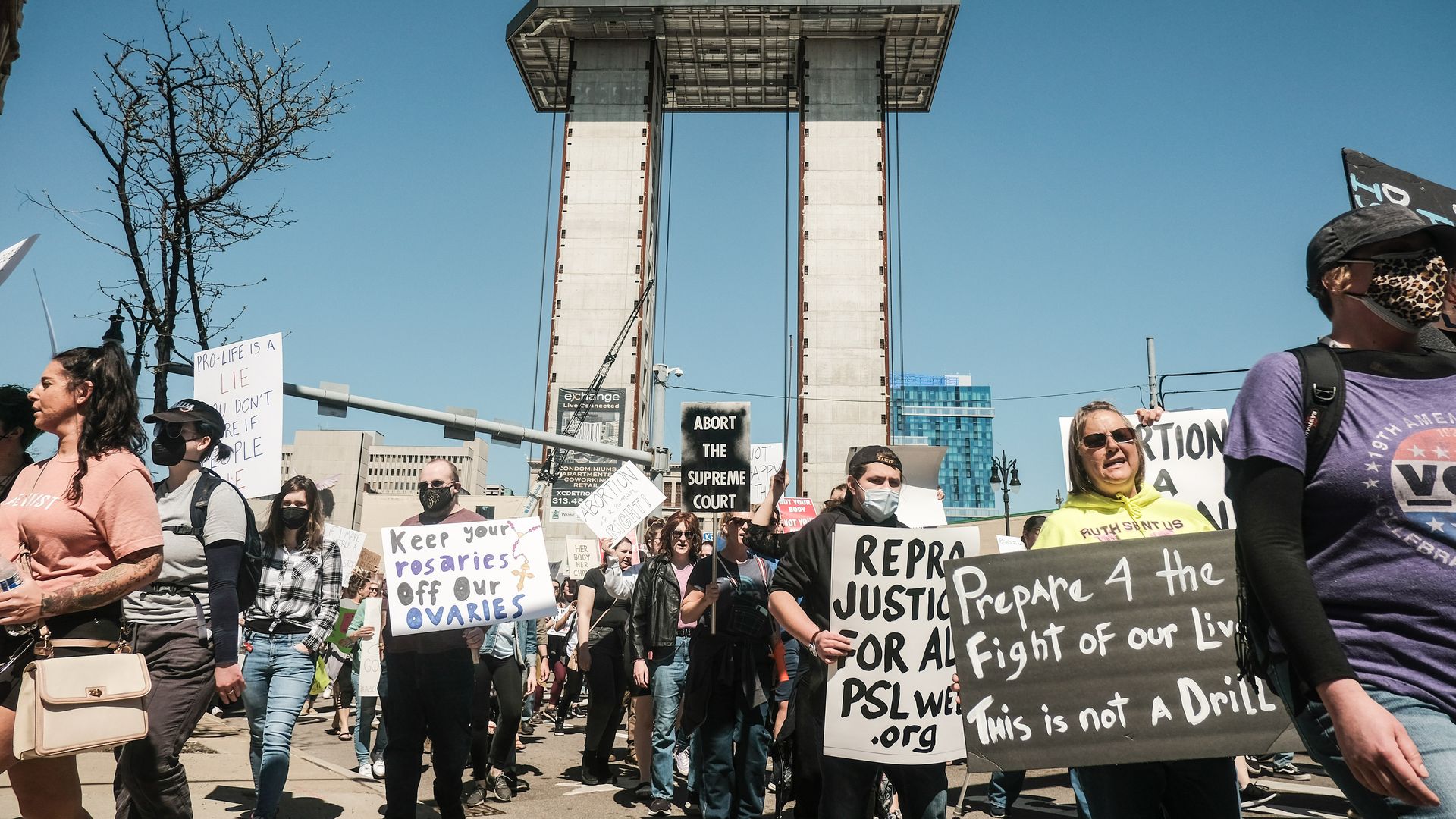 Picture of an abortion rights protest