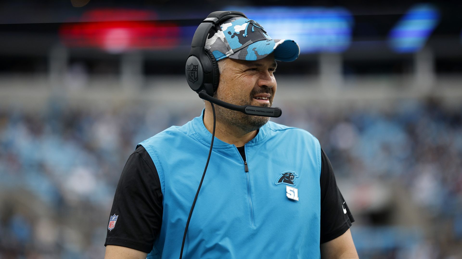 Former Carolina Panthers head coach Matt Rhule