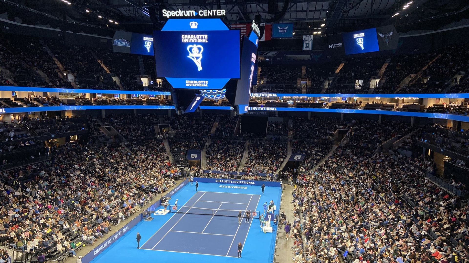 Charlotte Invitational court at Spectrum Center.