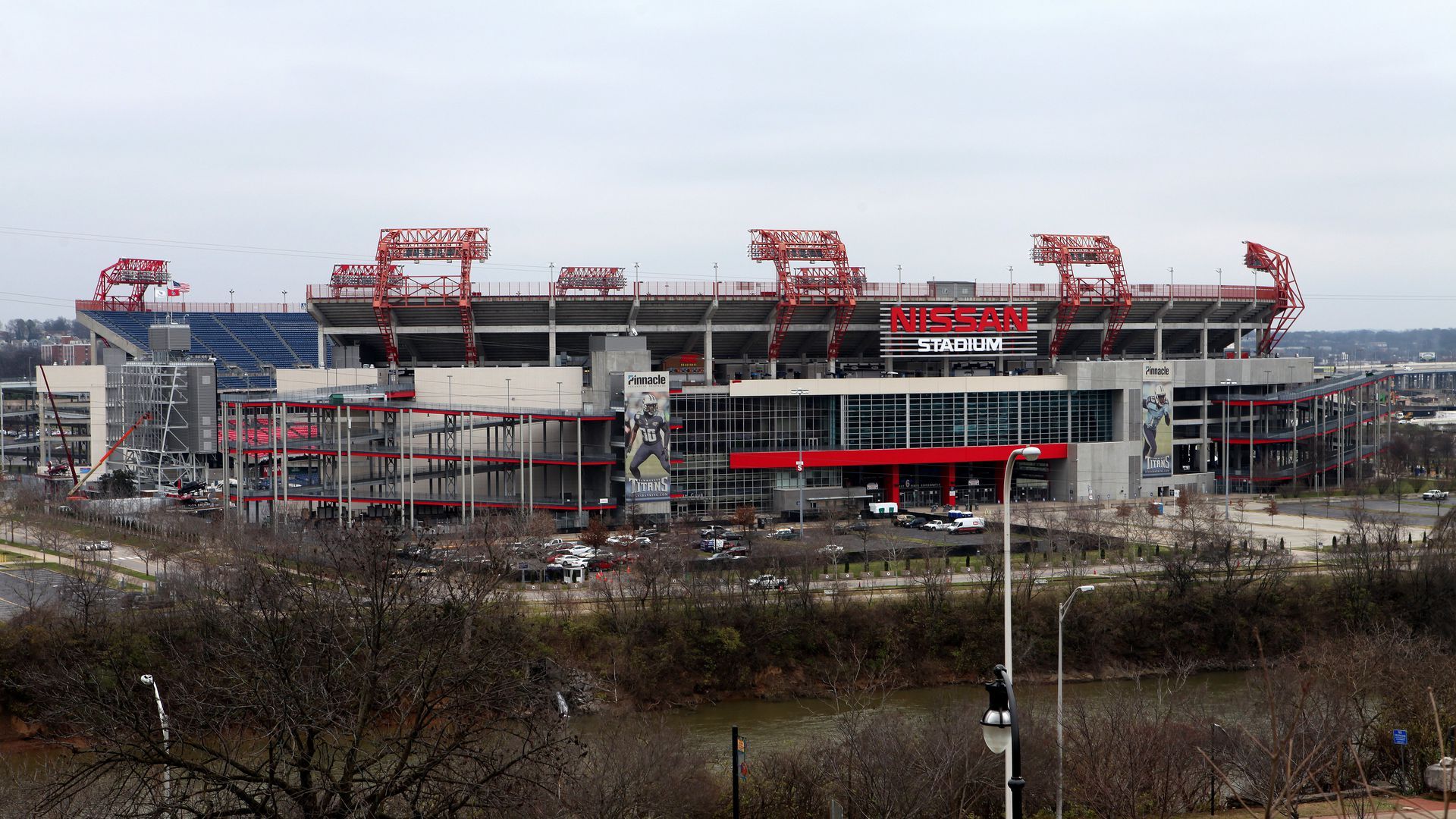 zoomed out image of Nissan Stadium in Nashville