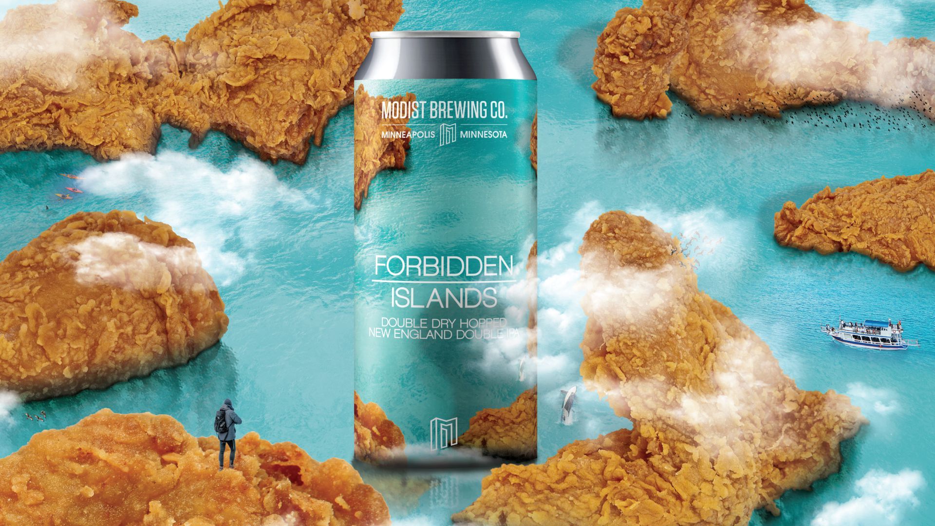 The art for Forbidden Islands New England IPA. Image courtesy of Modist Brewing
