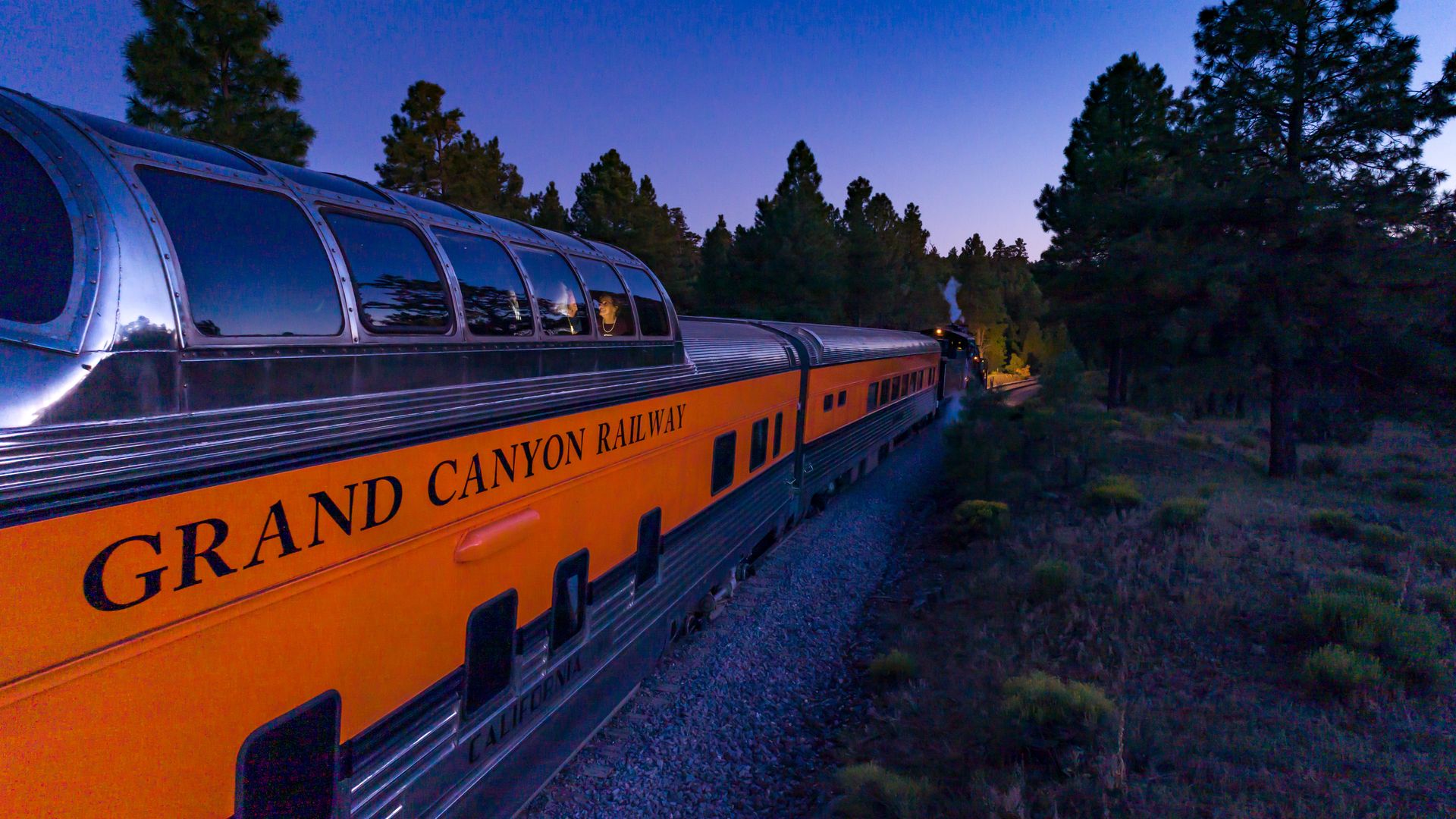 Grand Canyon Railway train.