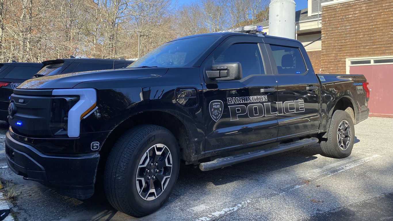 Checking Out A Ford F-150 Lightning Electric Police Car