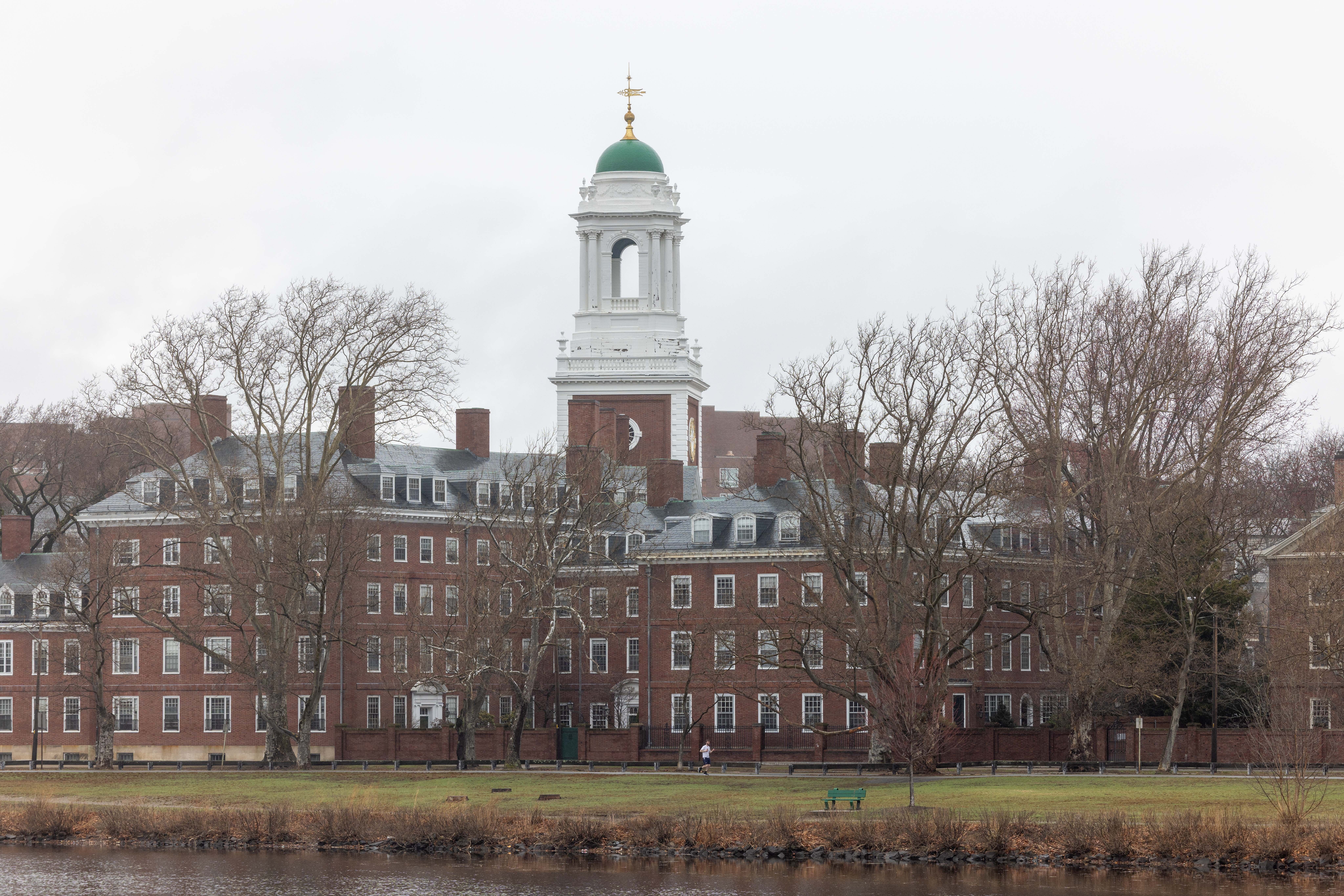 Eliot House at Harvard in rainy Cambridge, Mass., today. Photo: Scott Eisen/Getty Images