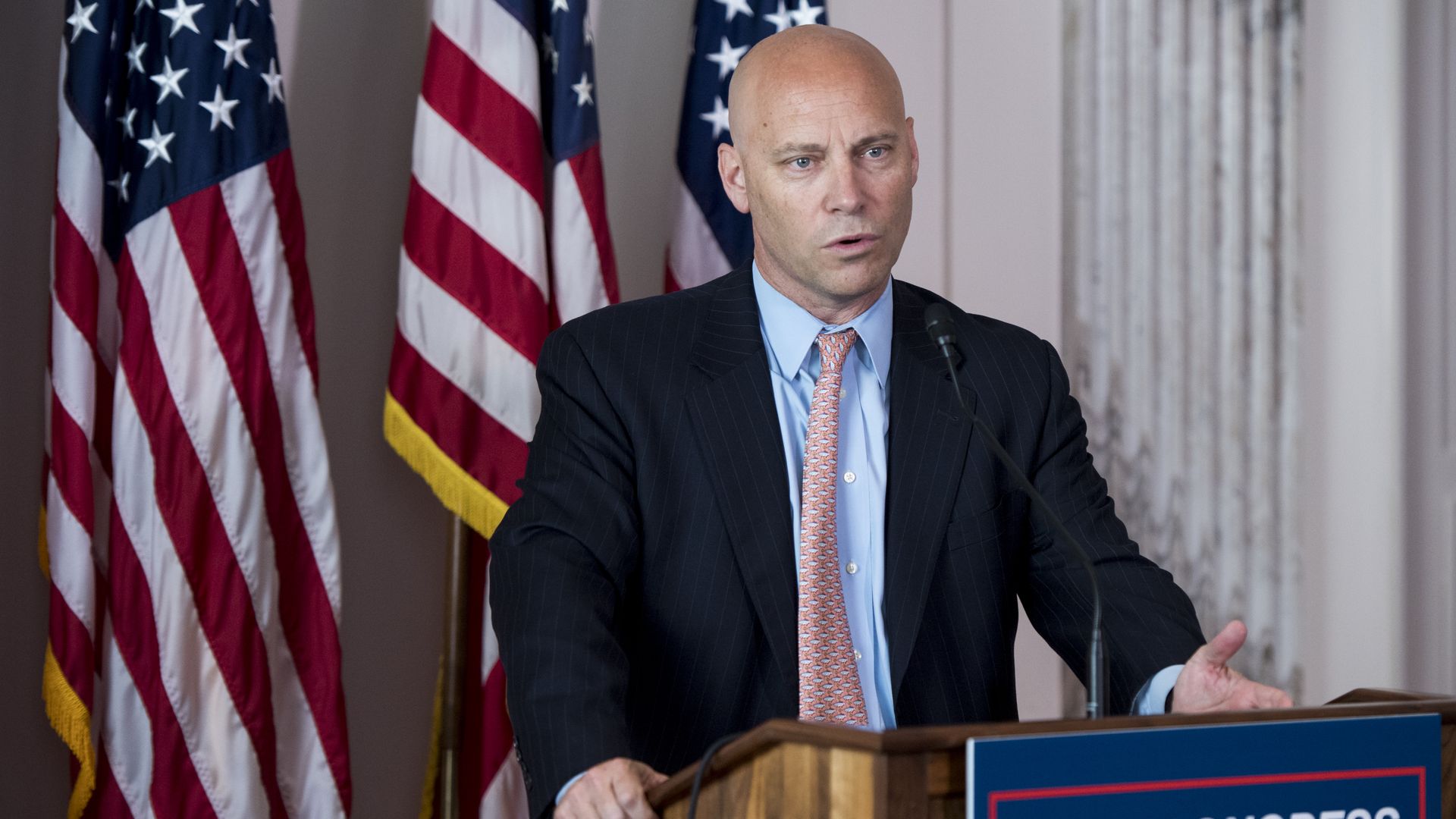 Legislative affairs director Marc Short at a press conference