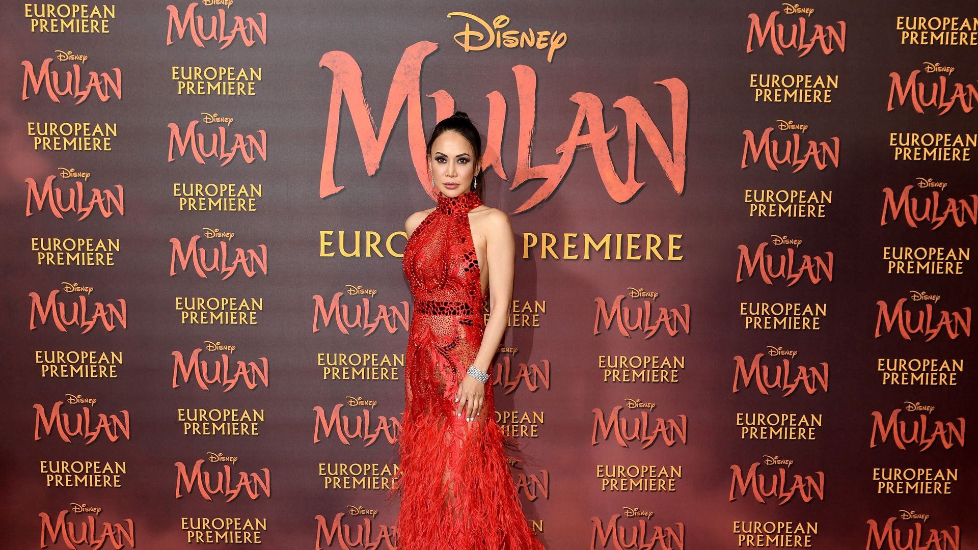 Vicky Lee attends the European Premiere of Disney's "MULAN"