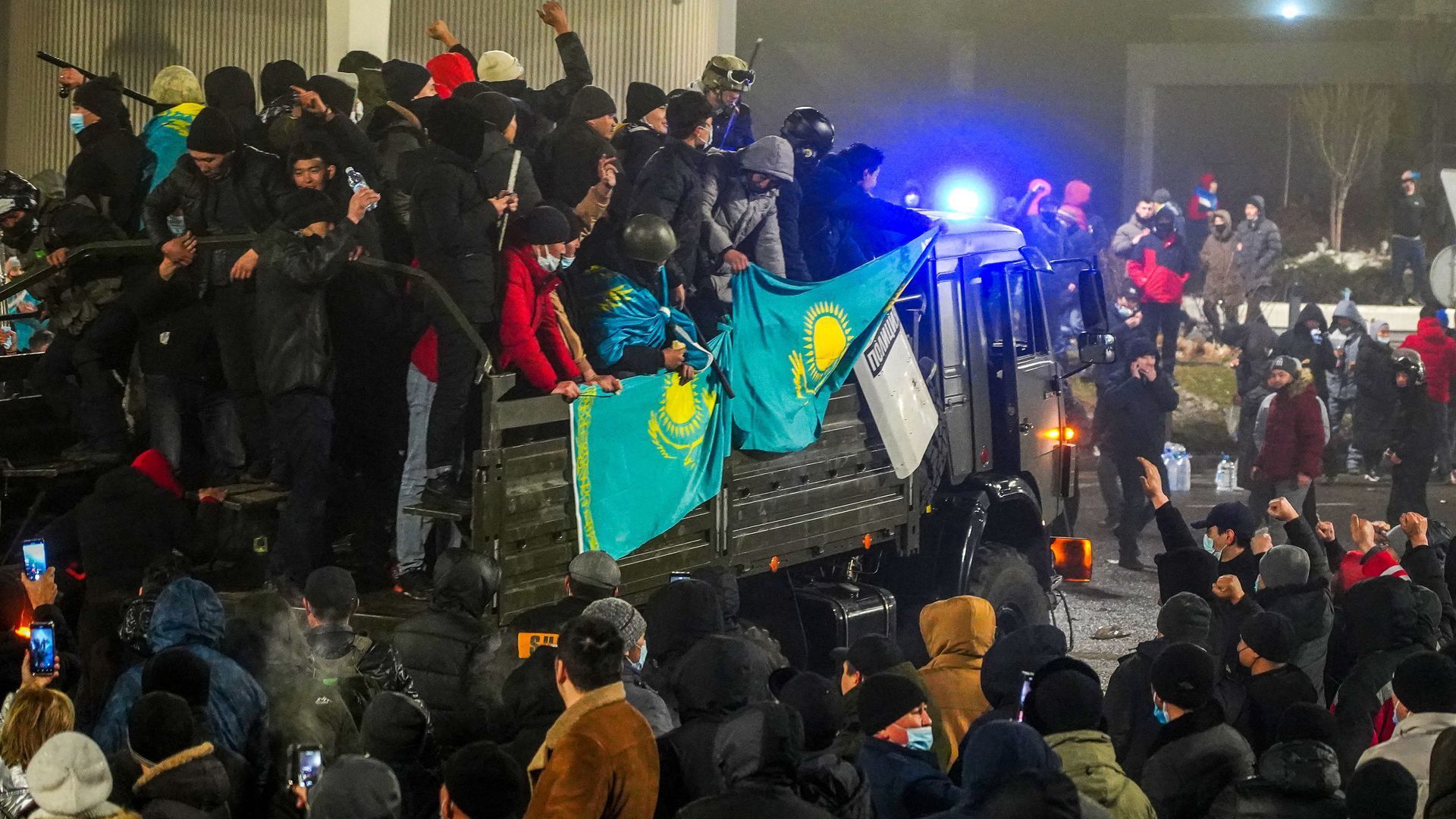 Protests in Almaty 