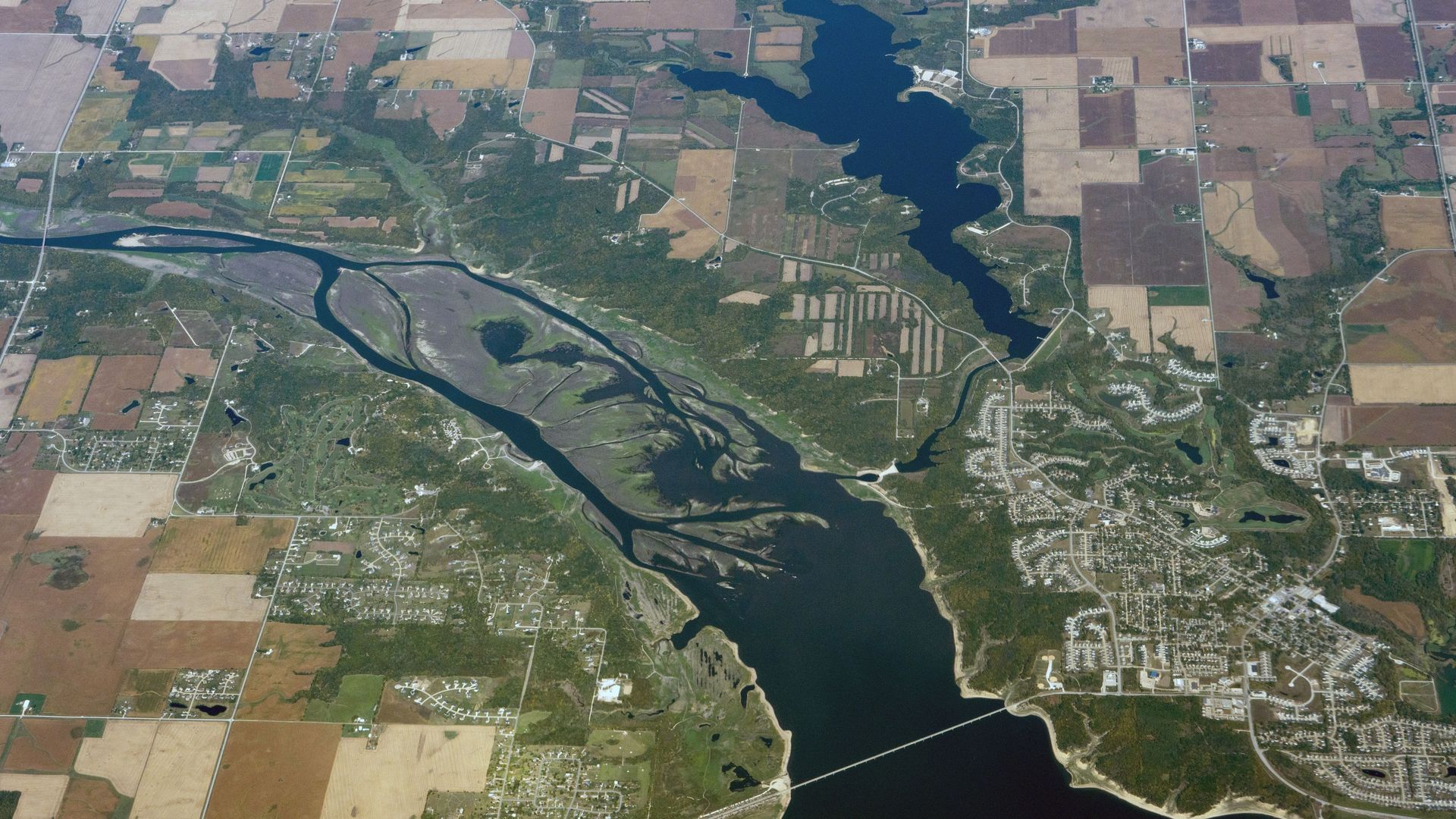 A photo of Saylorville Lake.