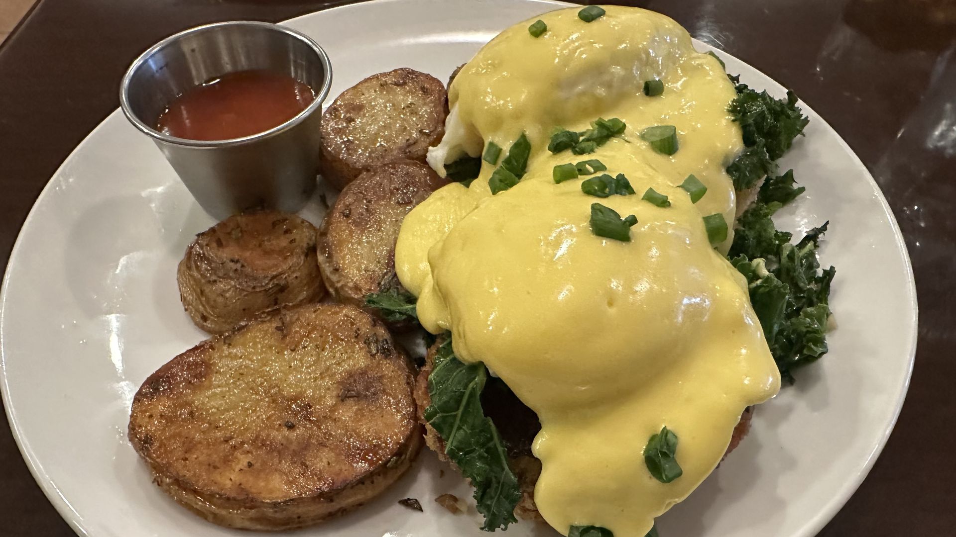 photo of shrimpcake benedict