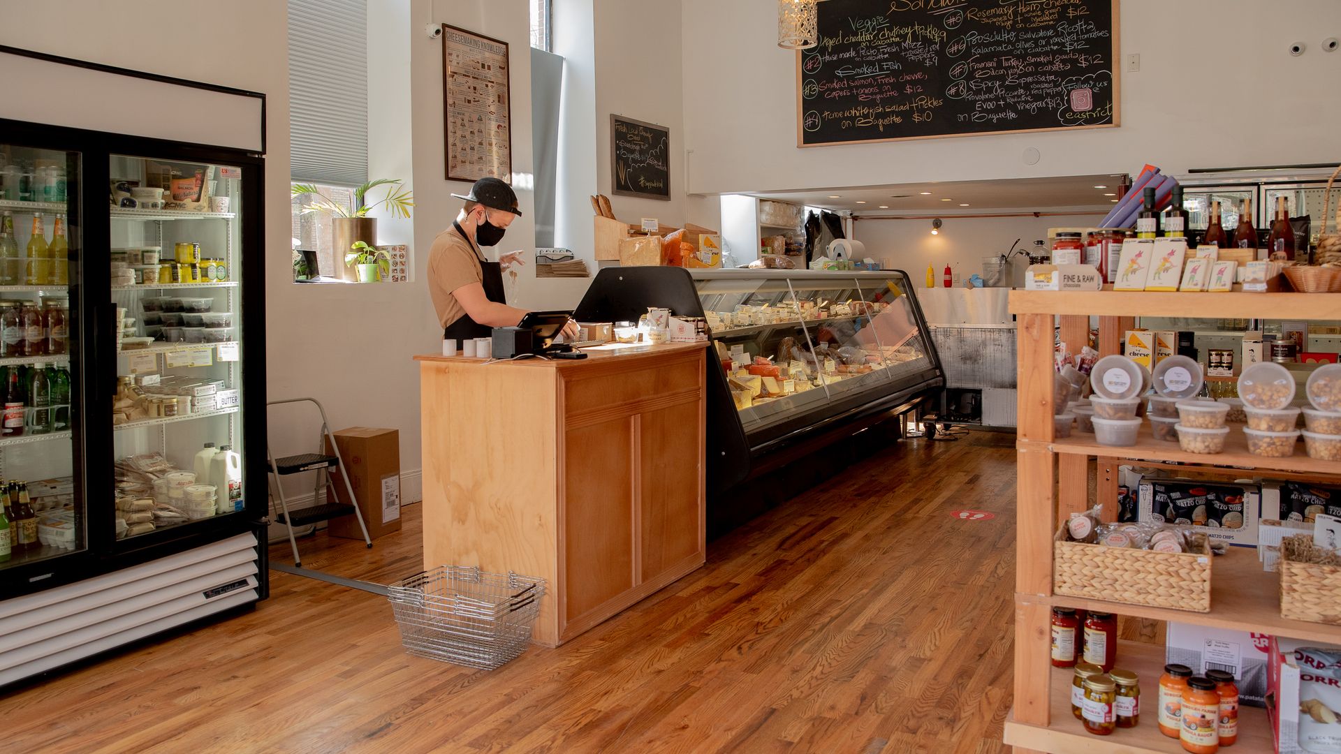 Worker at a New York deli. 
