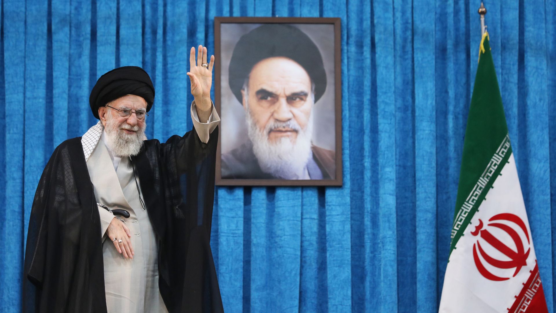 خامنه‌ای در مراسمی در تهران در اوایل این ماه. عکس: دفتر مطبوعاتی رهبر ایران از طریق گتی