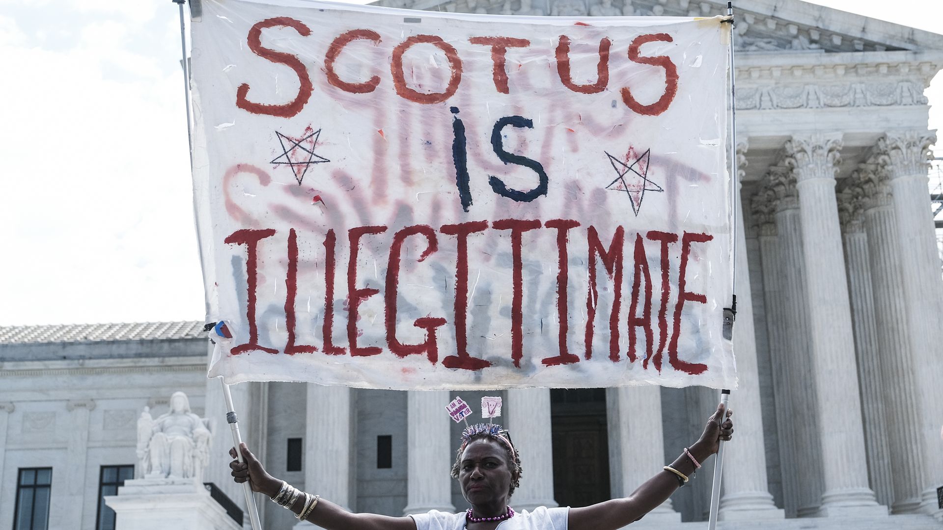 Demonstrators gather outside of the U.S. Supreme Court as opinions were issued on June 28, 2024 in Washington, D.C.
