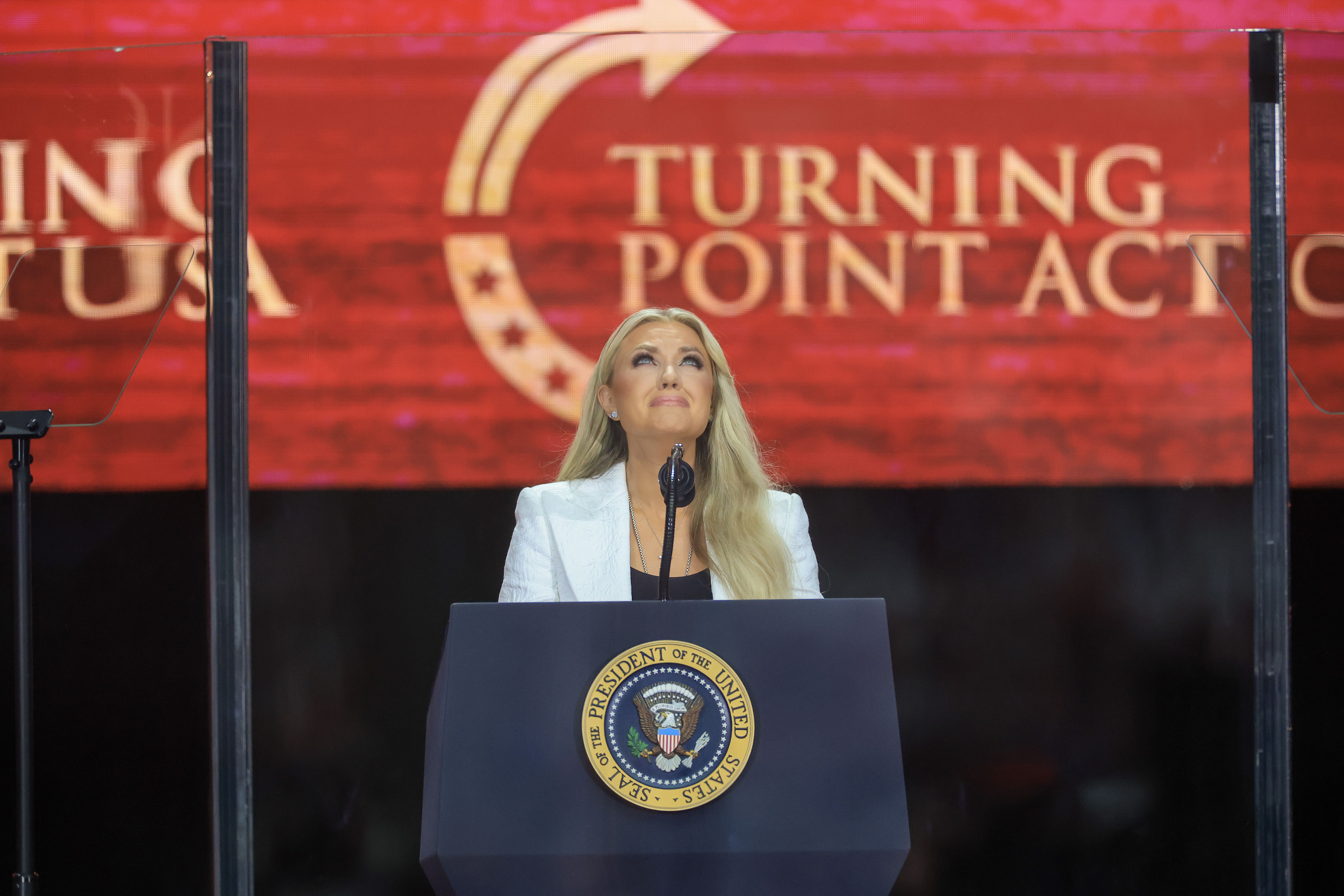 . Erika Kirk, the new CEO of Turning Point USA, delivered a powerful message amid her grief.