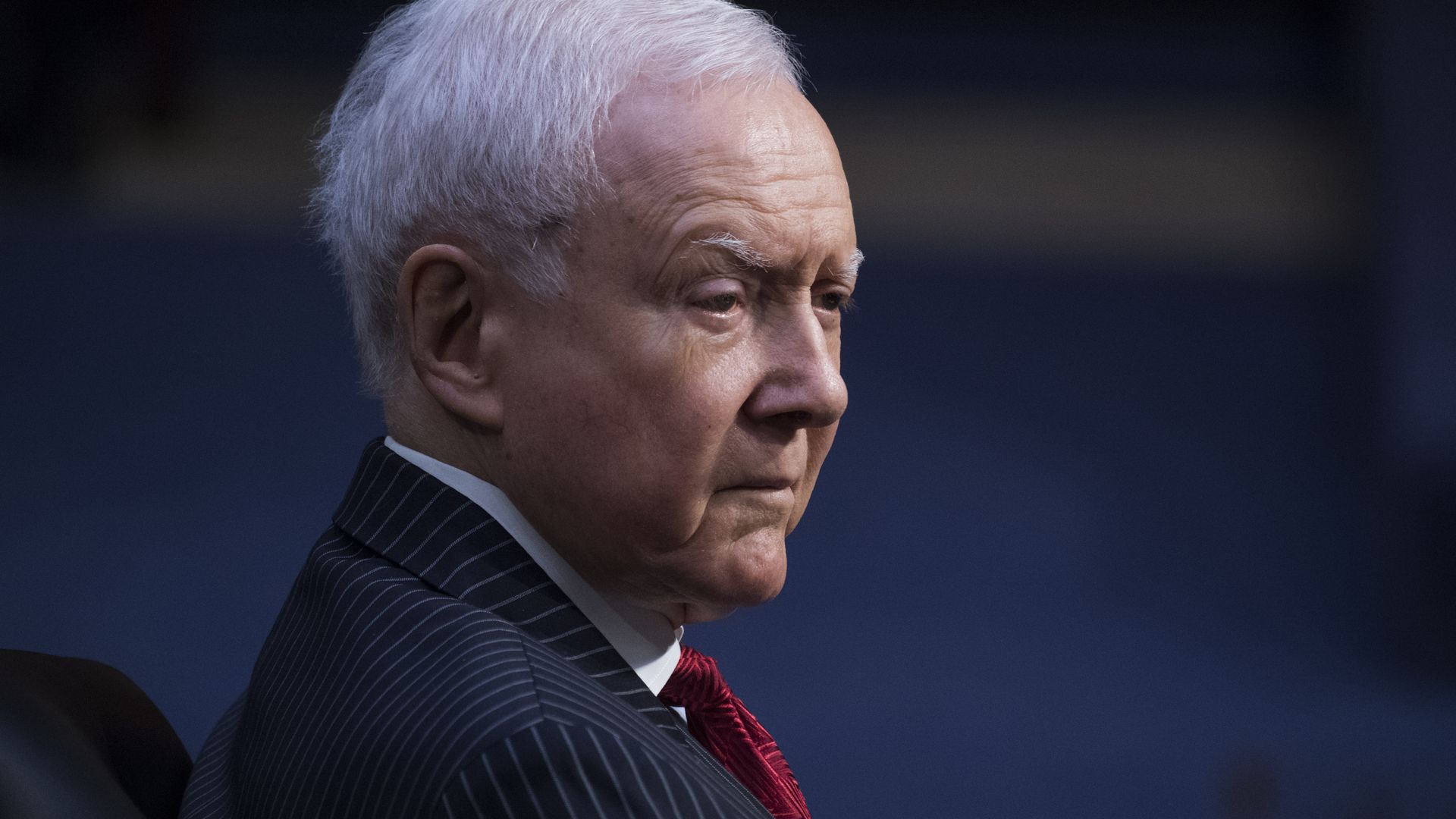 The late Sen. Orrin Hatch is seen in 2019.