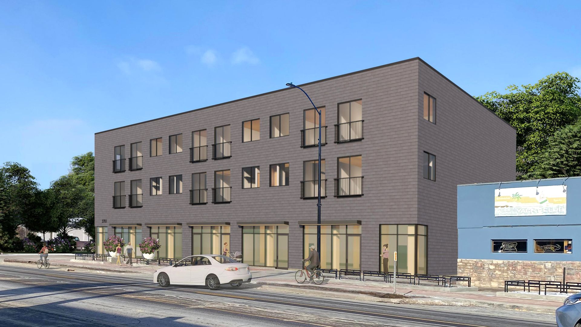 A drawing of Star Lofts.
