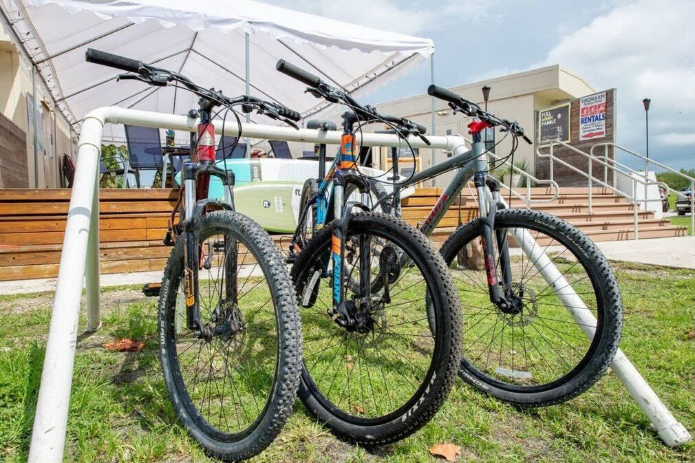 Bikes outside Virginia Key Outdoor Center.