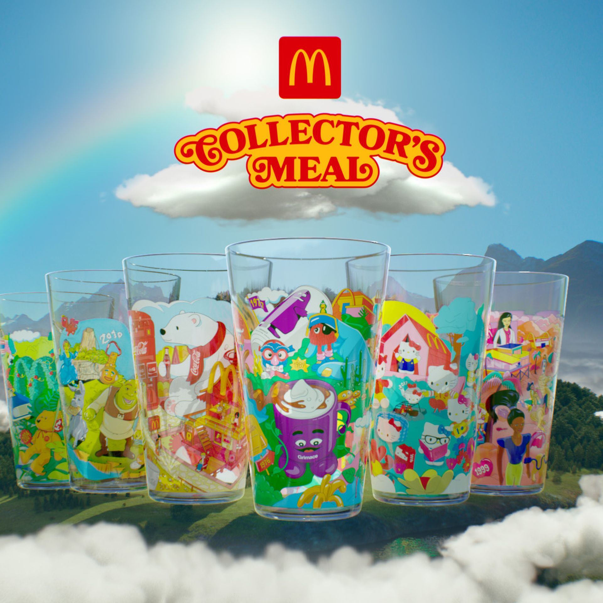 McDonald's Collector's Meal: Hello Kitty, Beanie Babies cups in