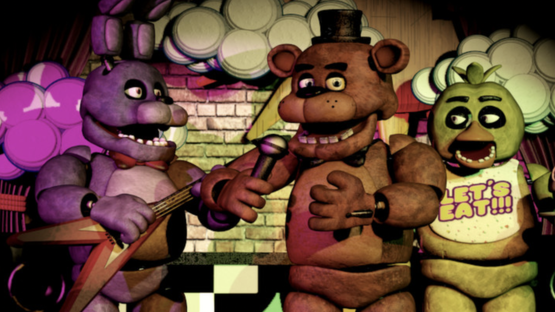 Picture of characters from five nights at freddys