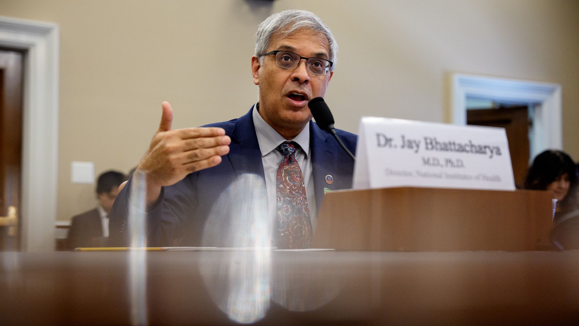 NIH director Jay Bhattacharya