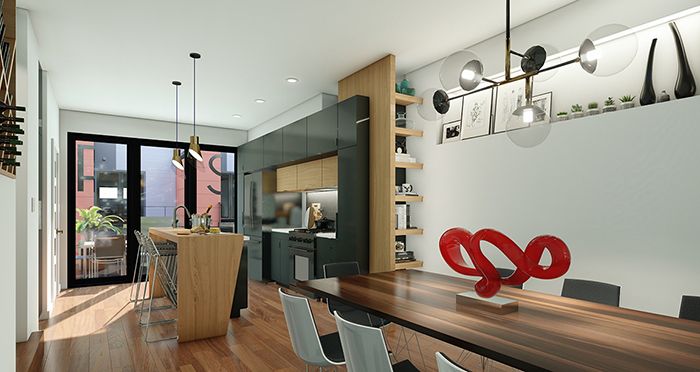 Nandina Towns at 1800 Central Avenue Modern Townhomes in Plaza M