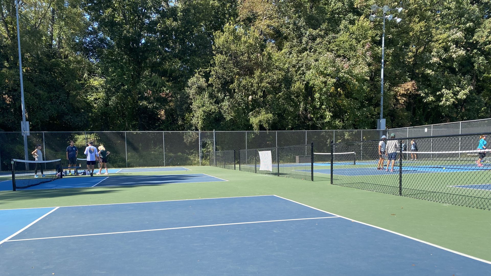pickleball courts at freedom park in Dilworth