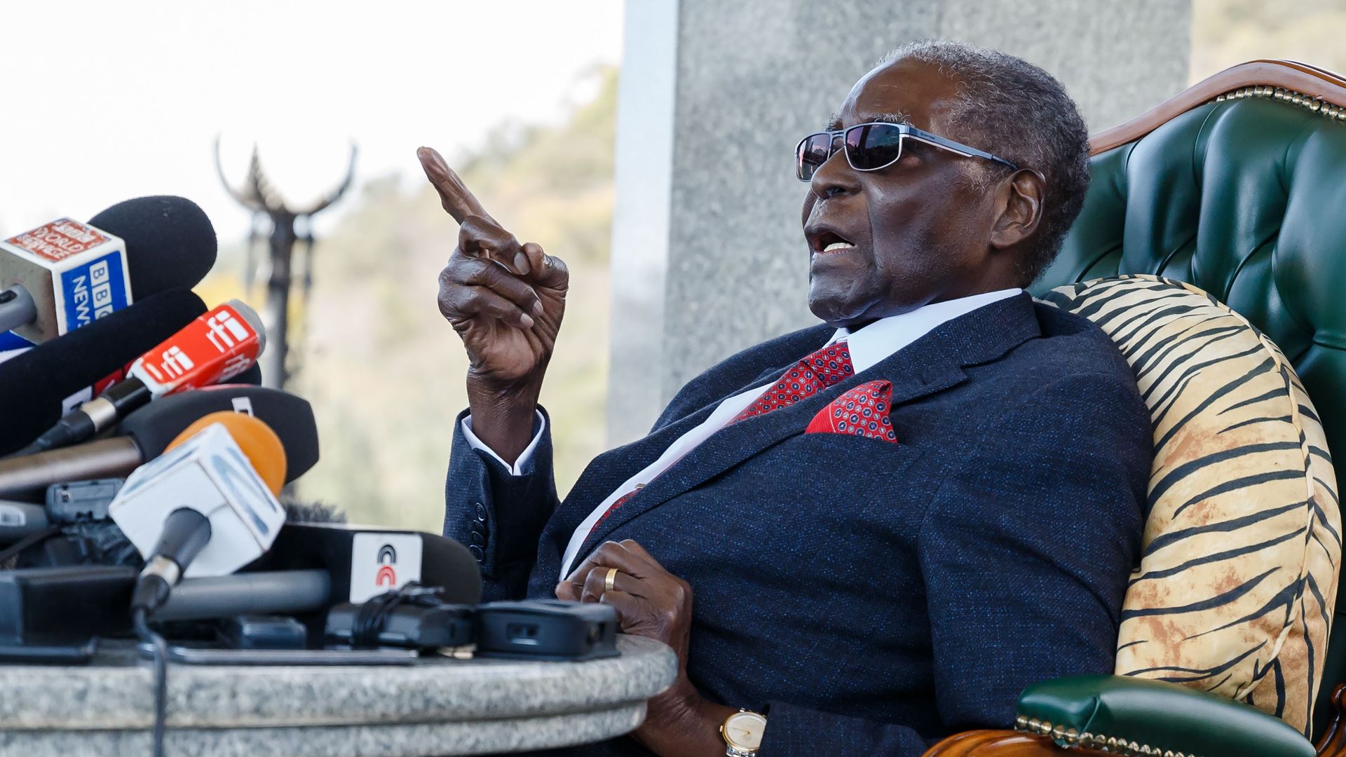 Former Zimbabwean President Robert Mugabe. Photo: Jekesai Njikizana/AFP/Getty Images